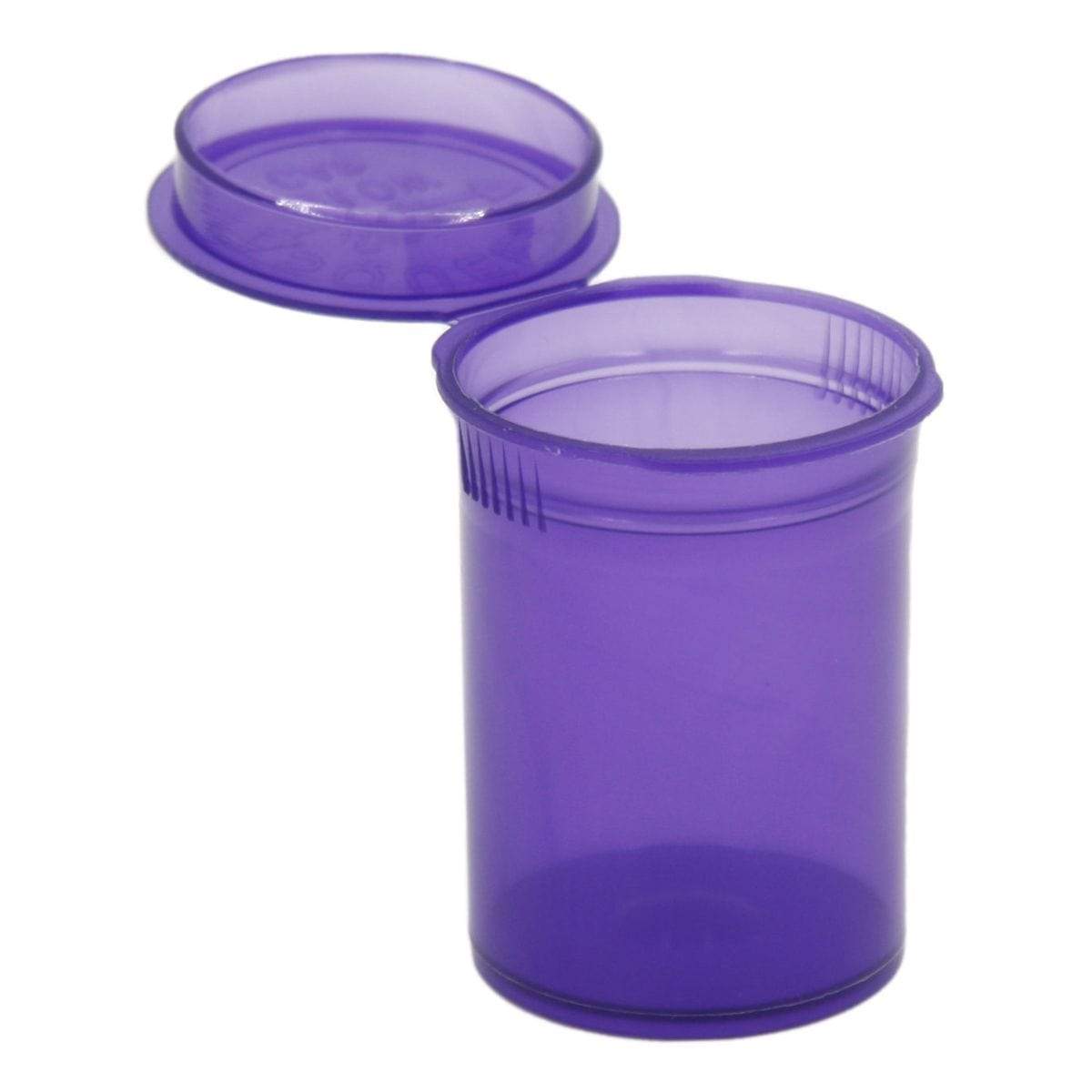 8 dram Pop Top Child Resistant Bottle COPY Translucent Purple