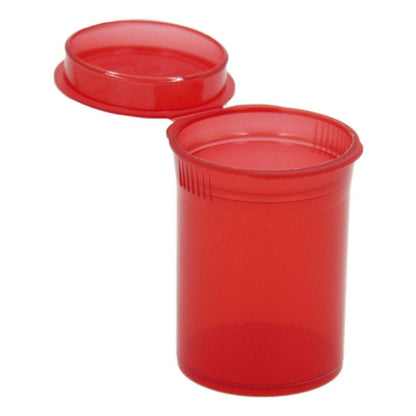 8 dram Pop Top Child Resistant Bottle COPY Translucent Red