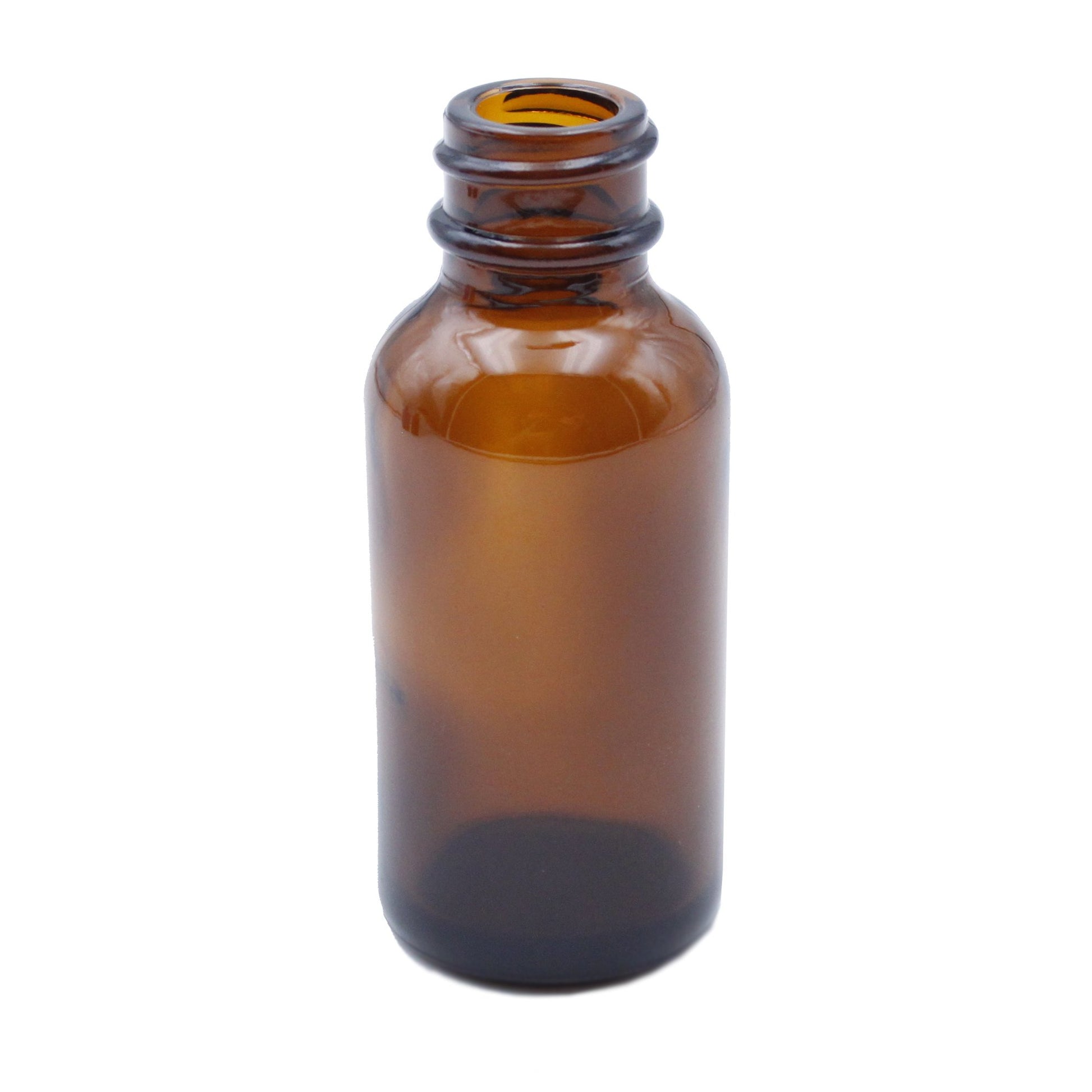 Amber Child-Resistant Glass Dropper Bottle w/ 0.8ml Non-Graduated Dropper - 1 oz