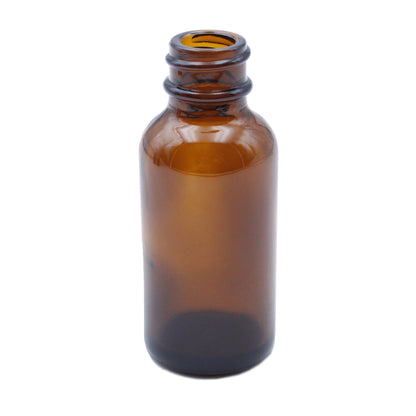 Amber Child-Resistant Glass Dropper Bottle w/ 1.0ml Graduated Dropper - 1 oz