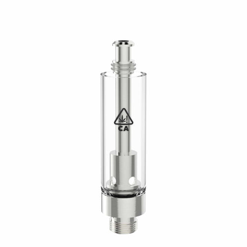 AVD Eazy-Press Glass Vape Cartridge Base with California THC Warning Icon (1.0 ml, 2.0mm, CA!)