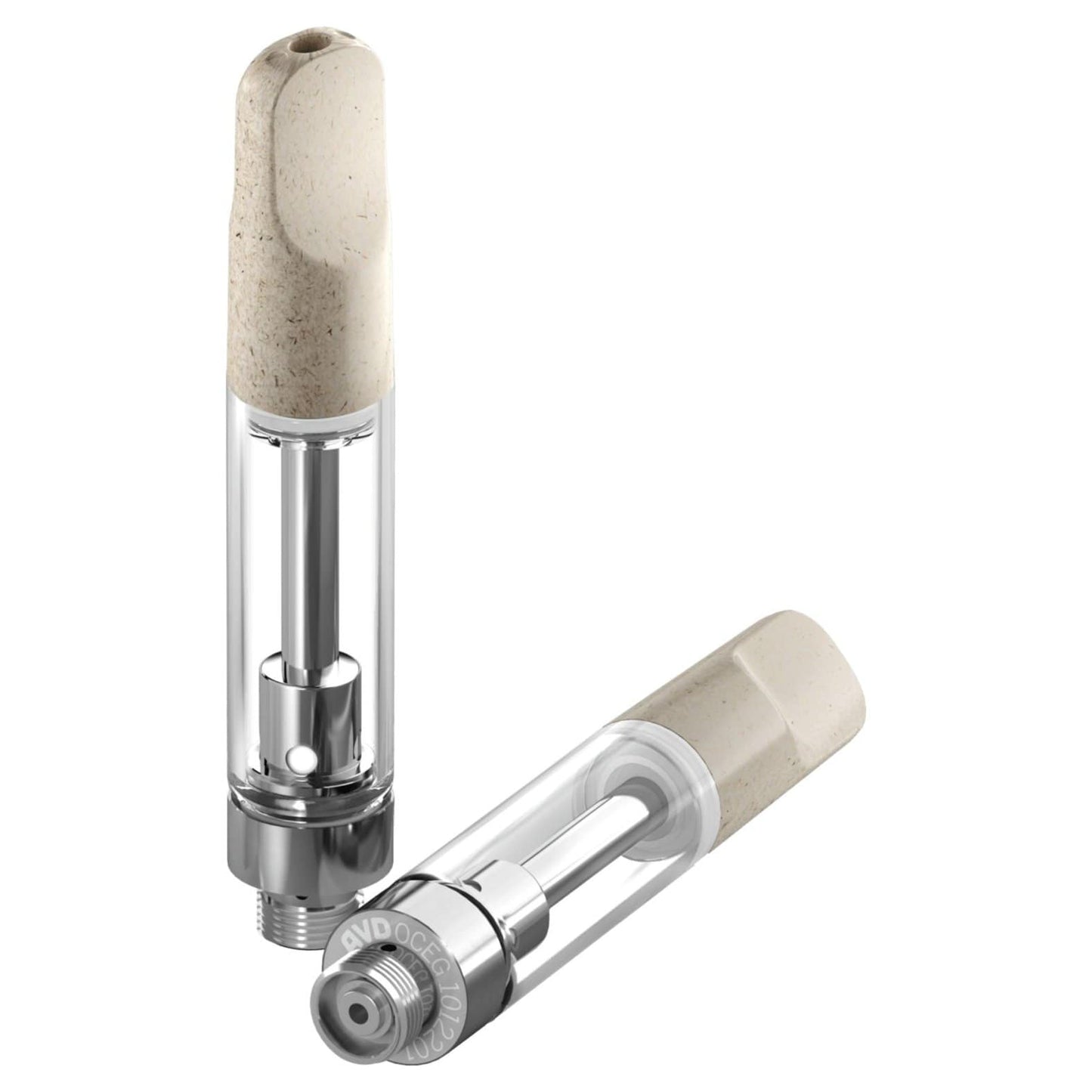 AVD Natural White Hemp Plastic Mouthpiece (Fits Eazy-Press Glass Cartridge)