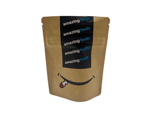 Bag King Amazing Buds Shipping Wide Mouth Child Resistant Mylar Bag ( 1/8th oz)