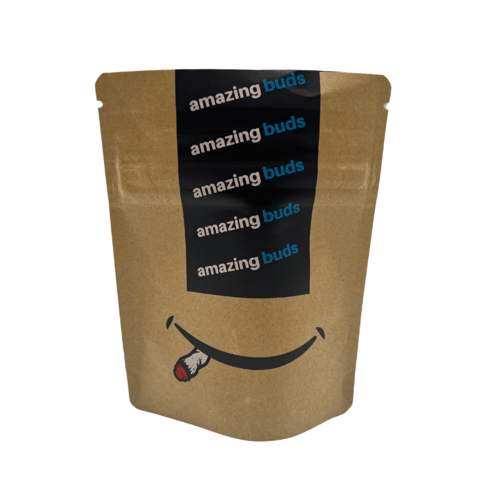 Bag King Amazing Buds Shipping Wide Mouth Child Resistant Mylar Bag ( 1/8th oz)