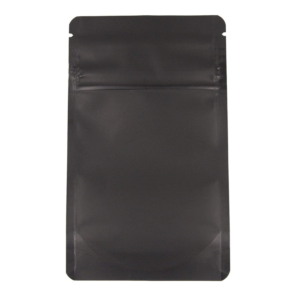 Bag King Child-Resistant Clear Front Bag (1/8th oz) Matte Black