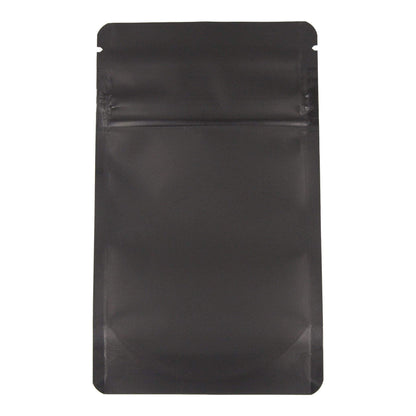 Bag King Child-Resistant Clear Front Bag (1/8th oz) Matte Black