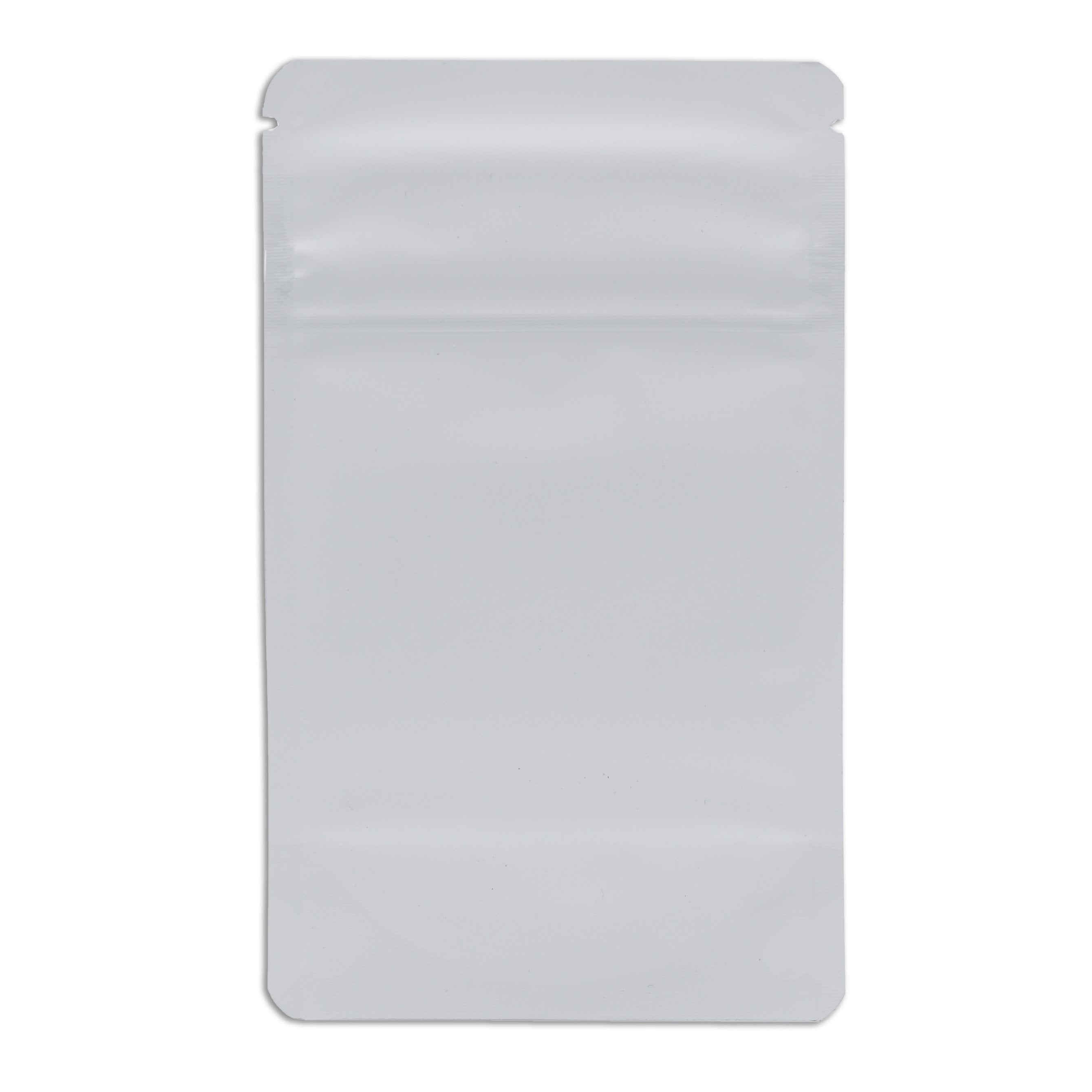 Bag King Child-Resistant Clear Front Bag (1/8th oz) Matte White