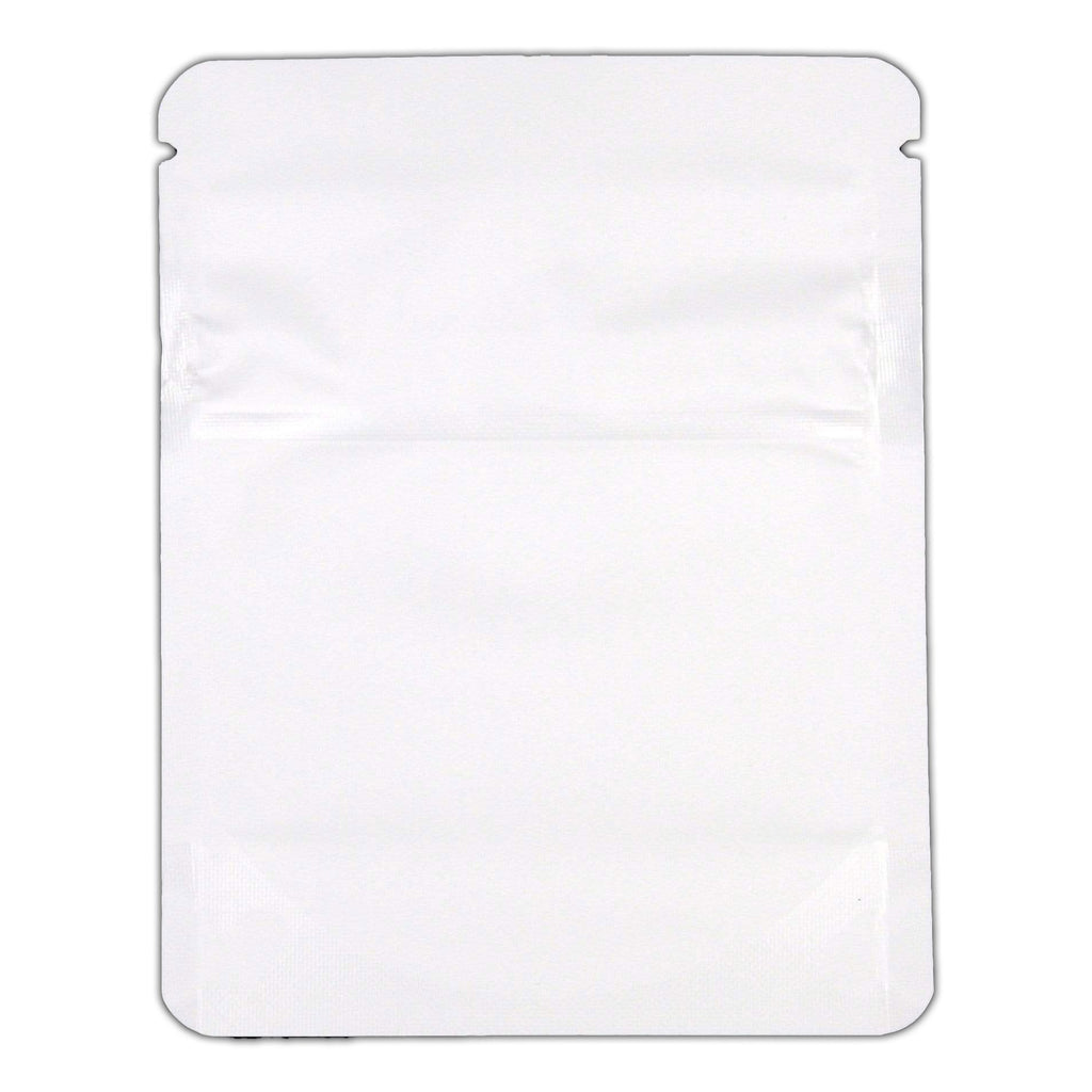 Bag King Child-Resistant Clear Front Bag (1 gram) Matte White