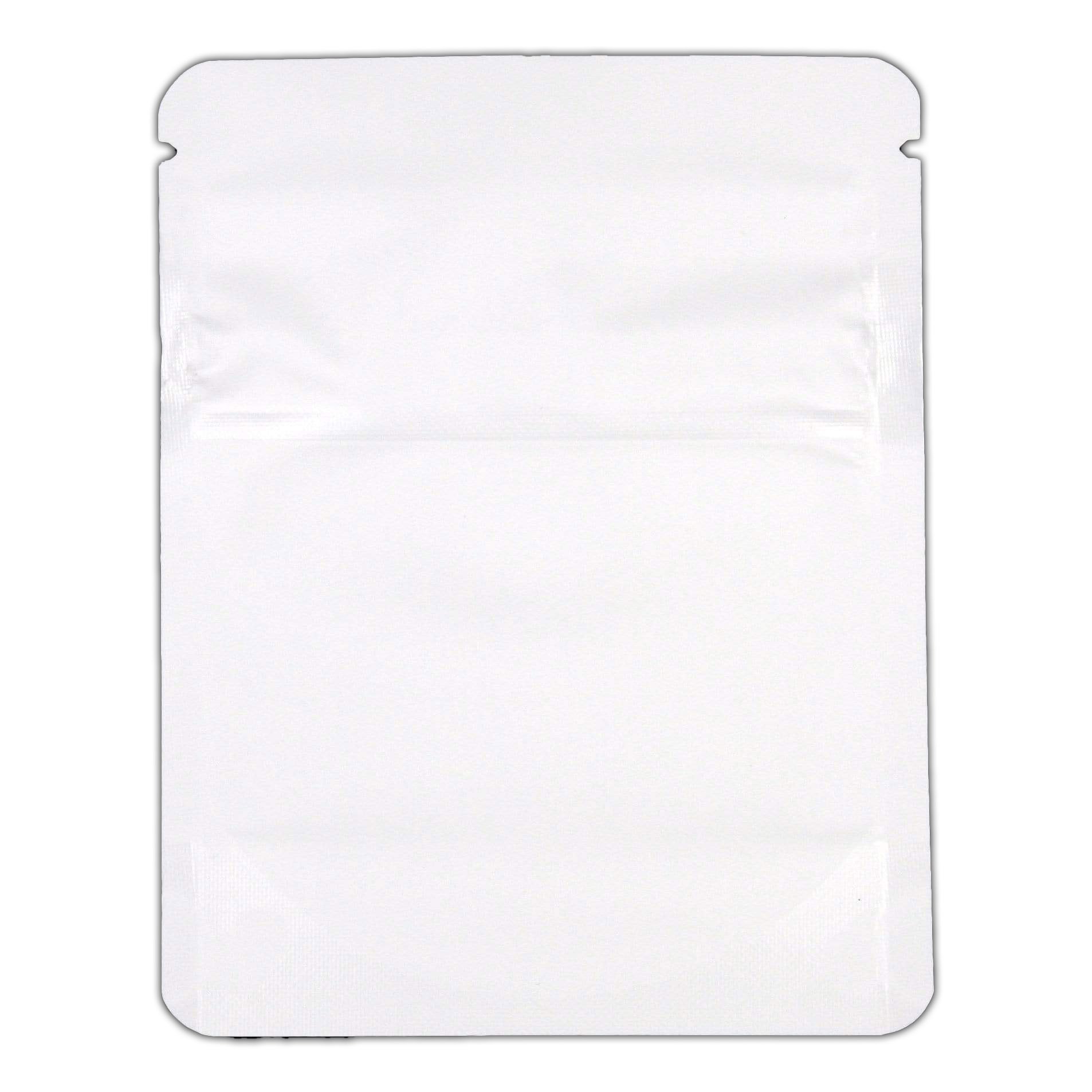 Bag King Child-Resistant Clear Front Bag (1 gram) Matte White