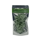 Bag King Child-Resistant Clear Front Green Zipper Bag (1/4th oz)