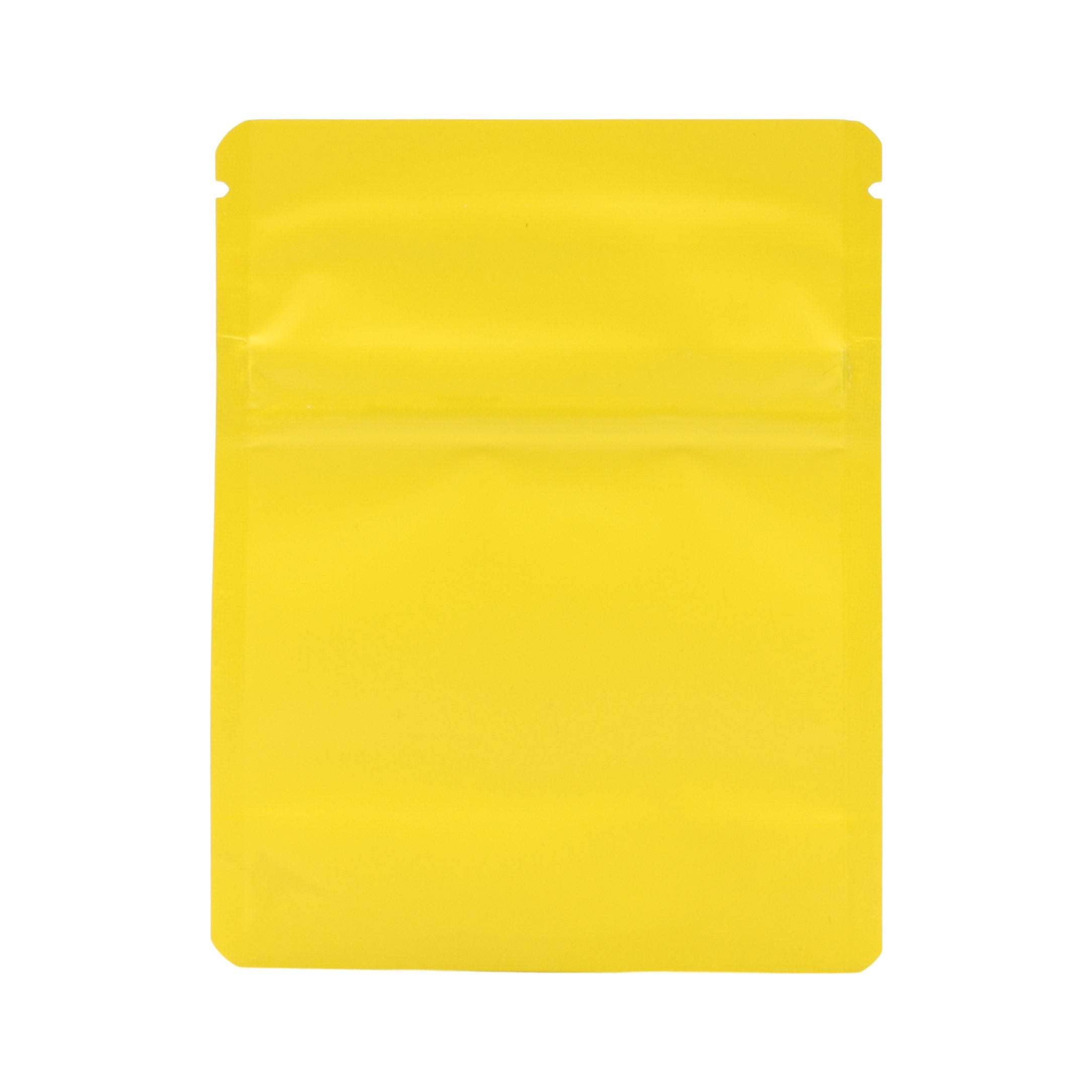 Bag King Child-Resistant Opaque Bag (1 gram) 3.5” x 4.5” Matte Yellow