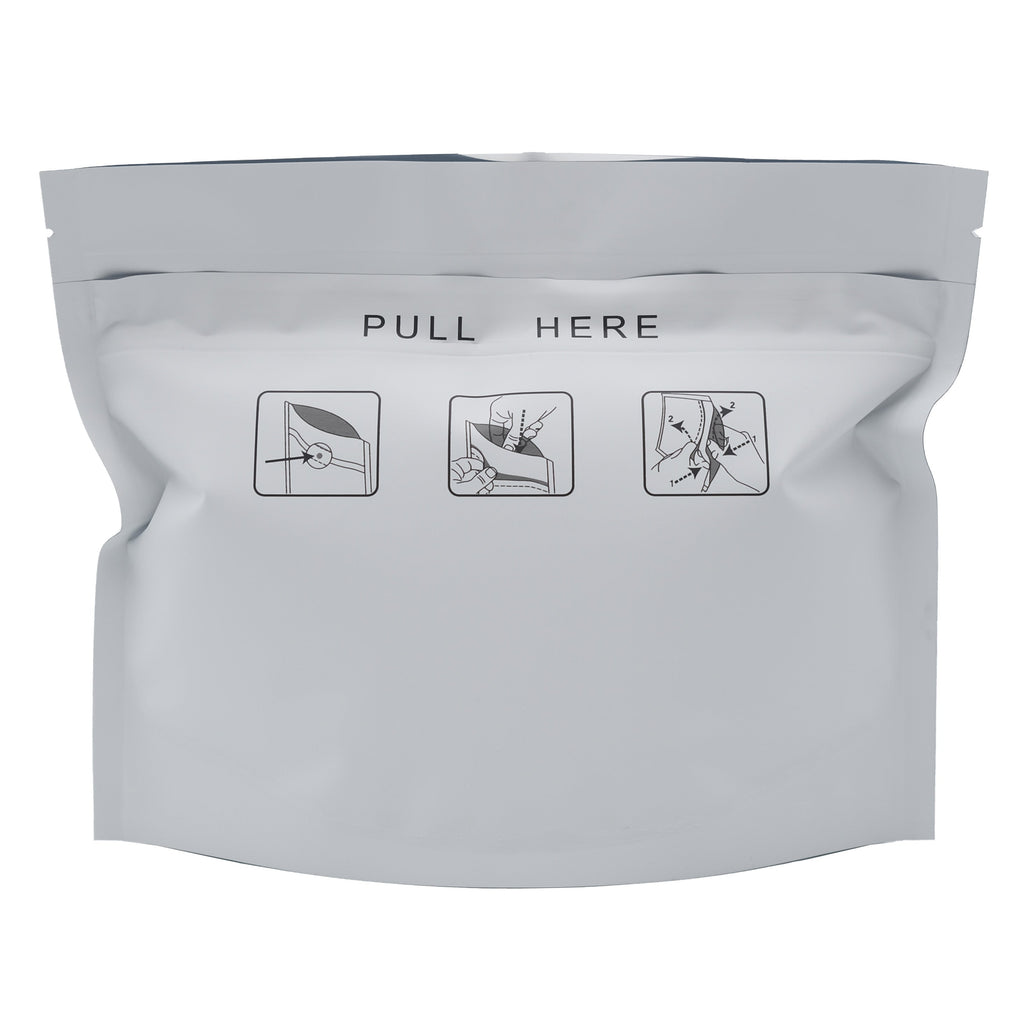 Bag King Child Resistant Opaque Exit Bag (8x6) White