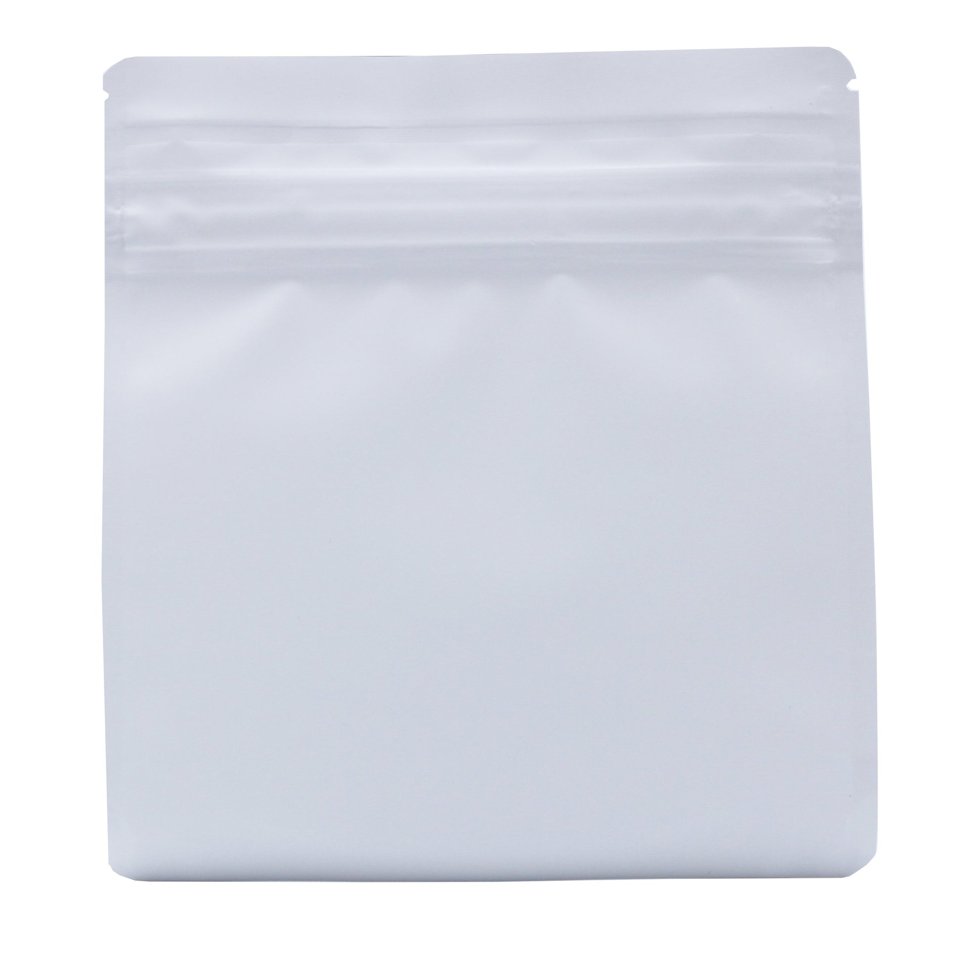 Bag King Child-Resistant Opaque Wide Mouth Bag (1/2 oz) 6.2" x 6.9" Matte White