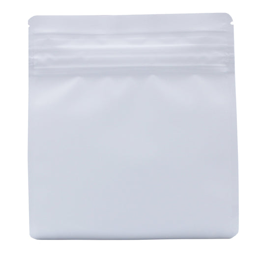 Bag King Child-Resistant Opaque Wide Mouth Bag (1/2 oz) 6.2" x 6.9" Matte White