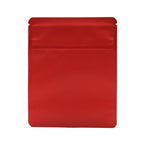 Bag King Child-Resistant Opaque Wide Mouth Bag (1/4th oz) 4.7" x 5.9" Matte Red
