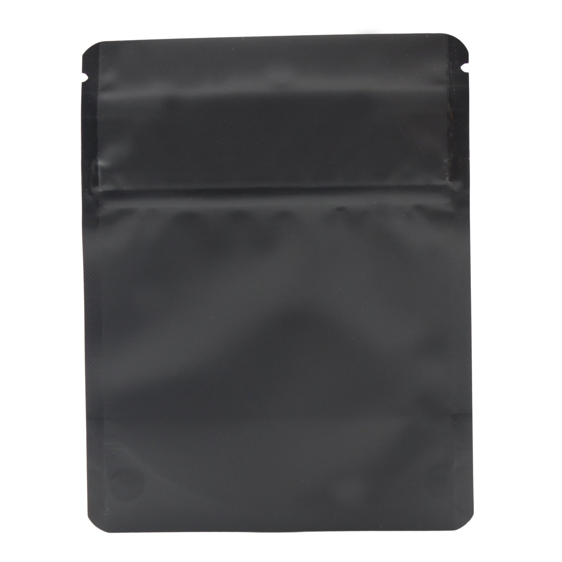Bag King Child-Resistant Opaque Wide Mouth Bag (1/8th oz) 3.9" x 4.9" Matte Black