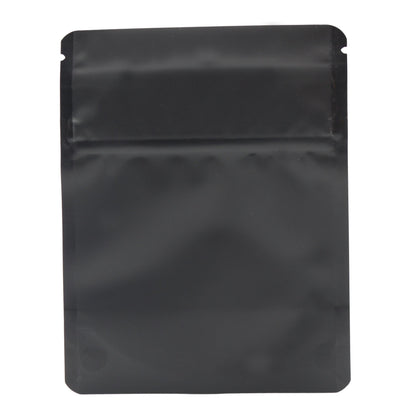Bag King Child-Resistant Opaque Wide Mouth Bag (1/8th oz) 3.9" x 4.9" Matte Black