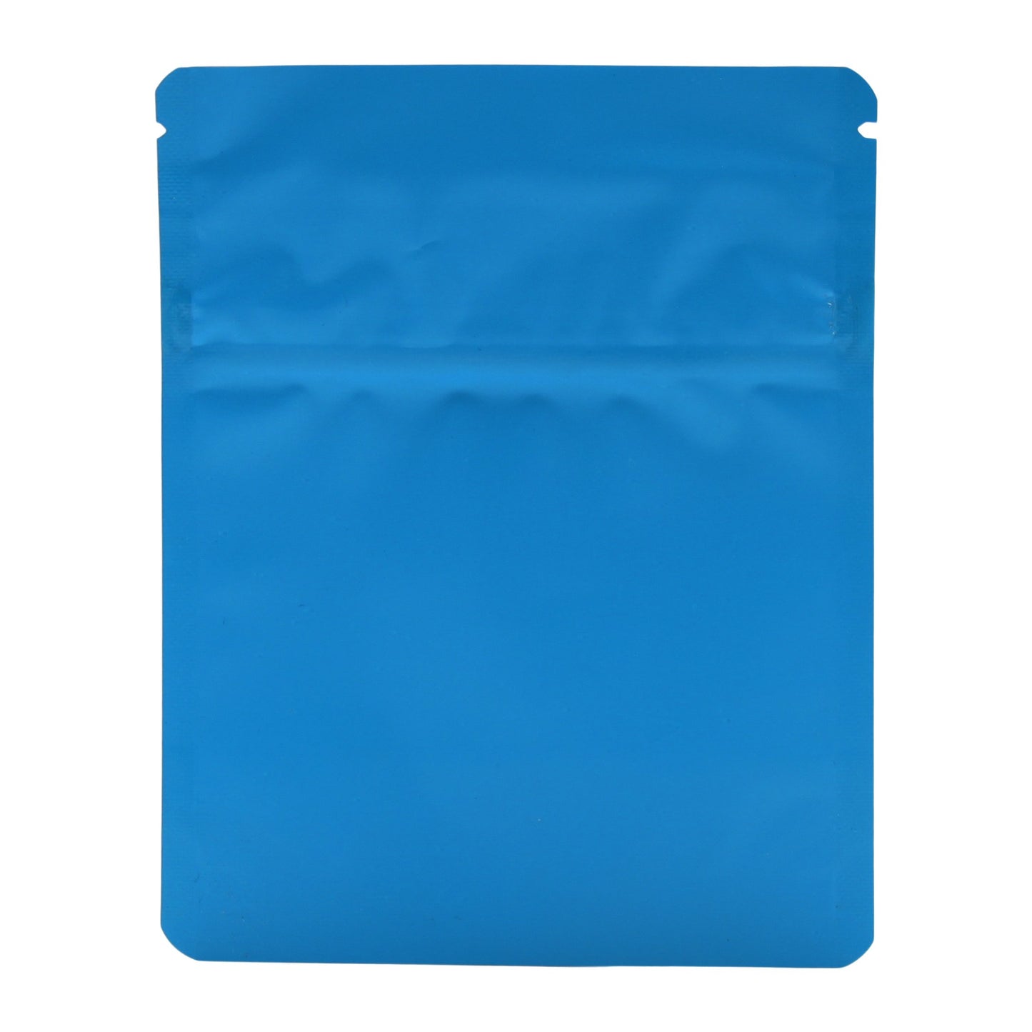Bag King Child-Resistant Opaque Wide Mouth Bag (1/8th oz) 3.9" x 4.9" Matte Blue