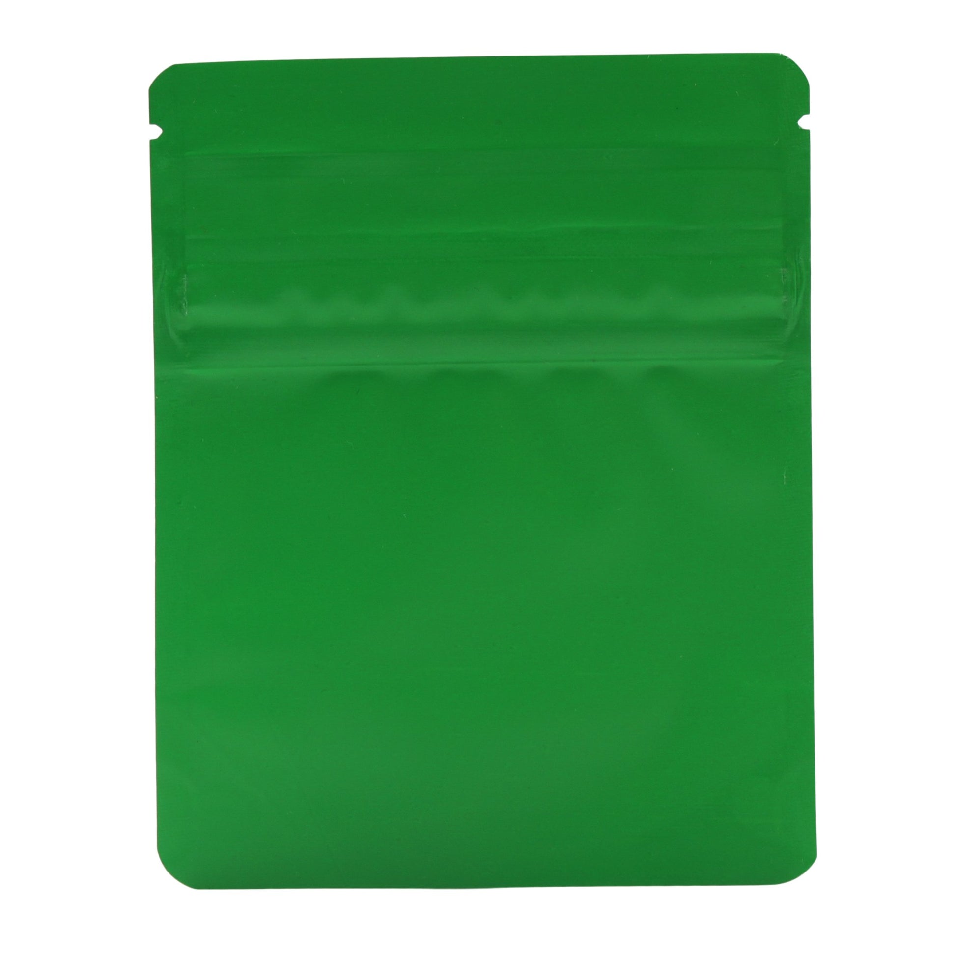 Bag King Child-Resistant Opaque Wide Mouth Bag (1/8th oz) 3.9" x 4.9" Matte Green