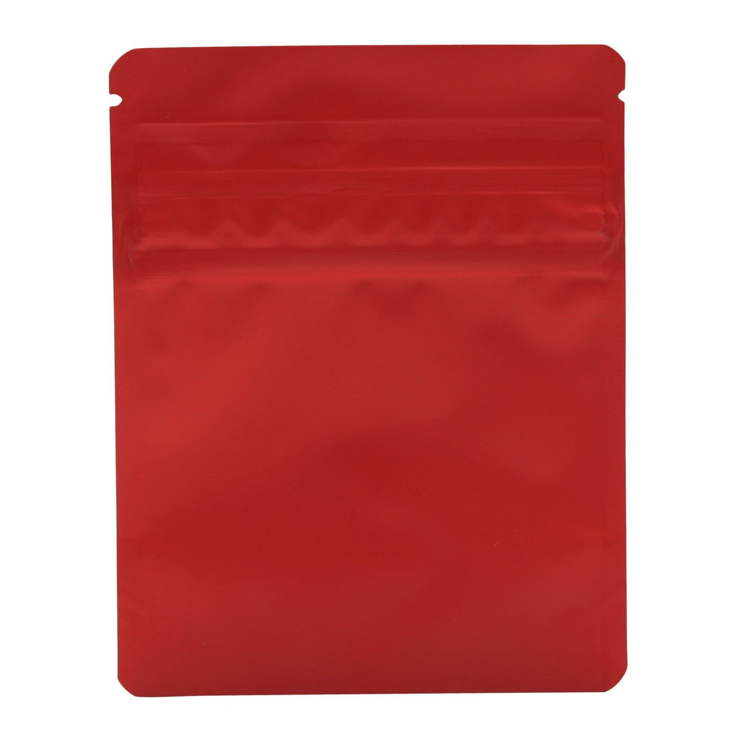 Bag King Child-Resistant Opaque Wide Mouth Bag (1/8th oz) 3.9" x 4.9" Matte Red