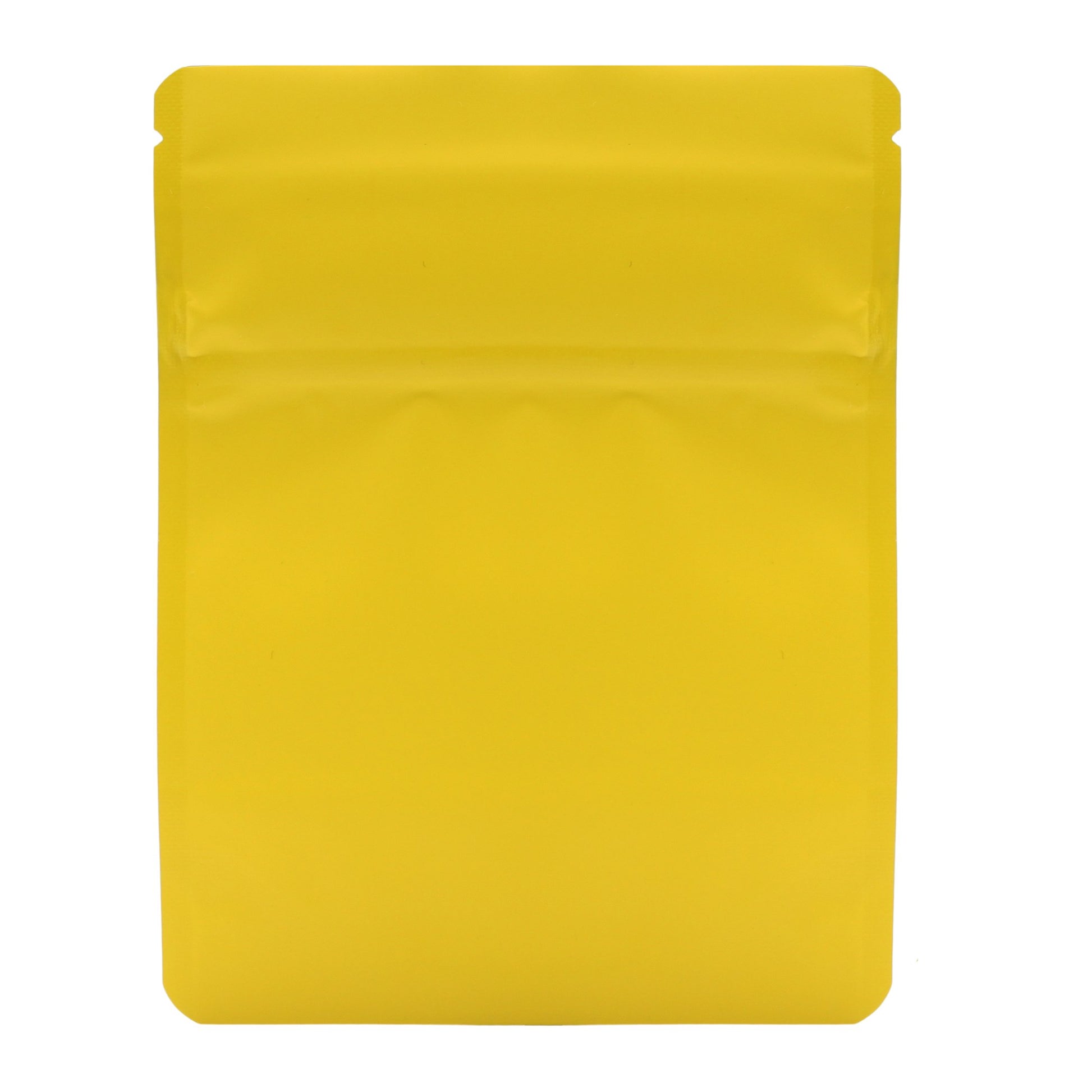 Bag King Child-Resistant Opaque Wide Mouth Bag (1/8th oz) 3.9"x4.9" Matte Yellow