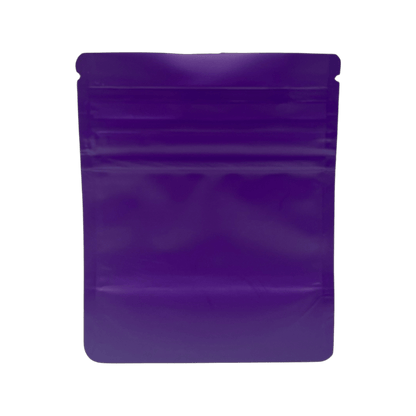 Bag King Child-Resistant Opaque Wide Mouth Mylar Bag (1/8th oz) Matte Purple