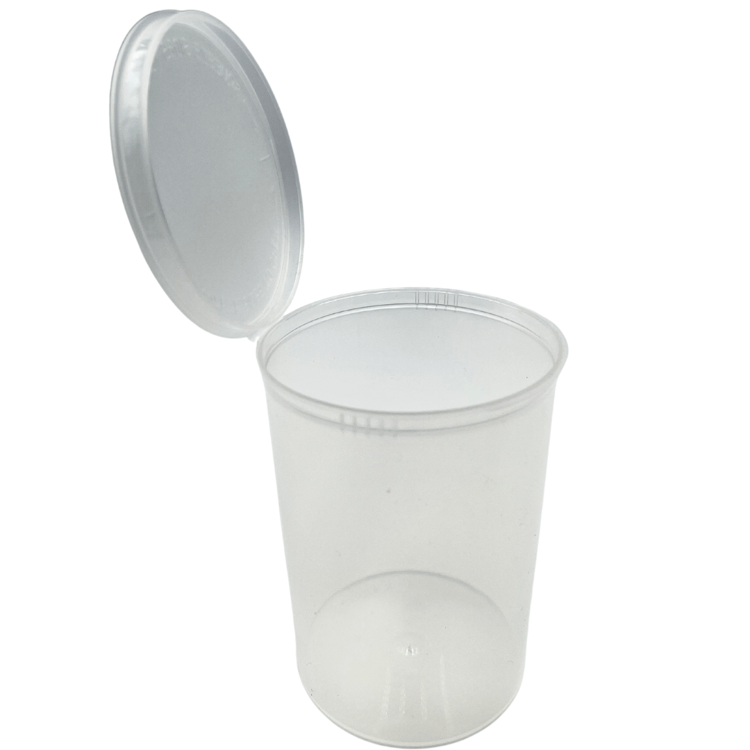 Bag King Child-Resistant Pop Top Bottle (160 dram) Clear