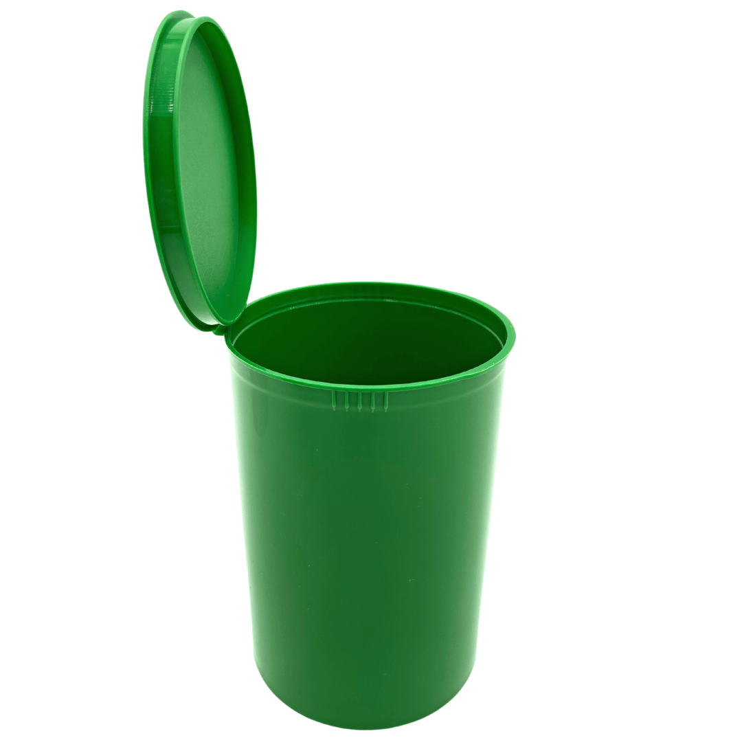 Bag King Child-Resistant Pop Top Bottle (160 dram) Green