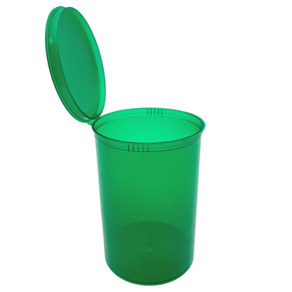 Bag King Child-Resistant Pop Top Bottle (160 dram) Translucent Green