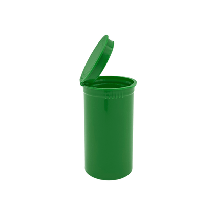 Bag King Child-Resistant Pop Top Bottle (19 dram) Green