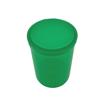 Bag King Child-Resistant Pop Top Bottle (30 dram) Translucent Green