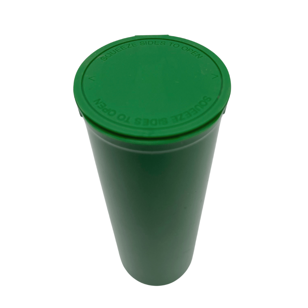 Bag King Child-Resistant Pop Top Bottle (60 dram) Green