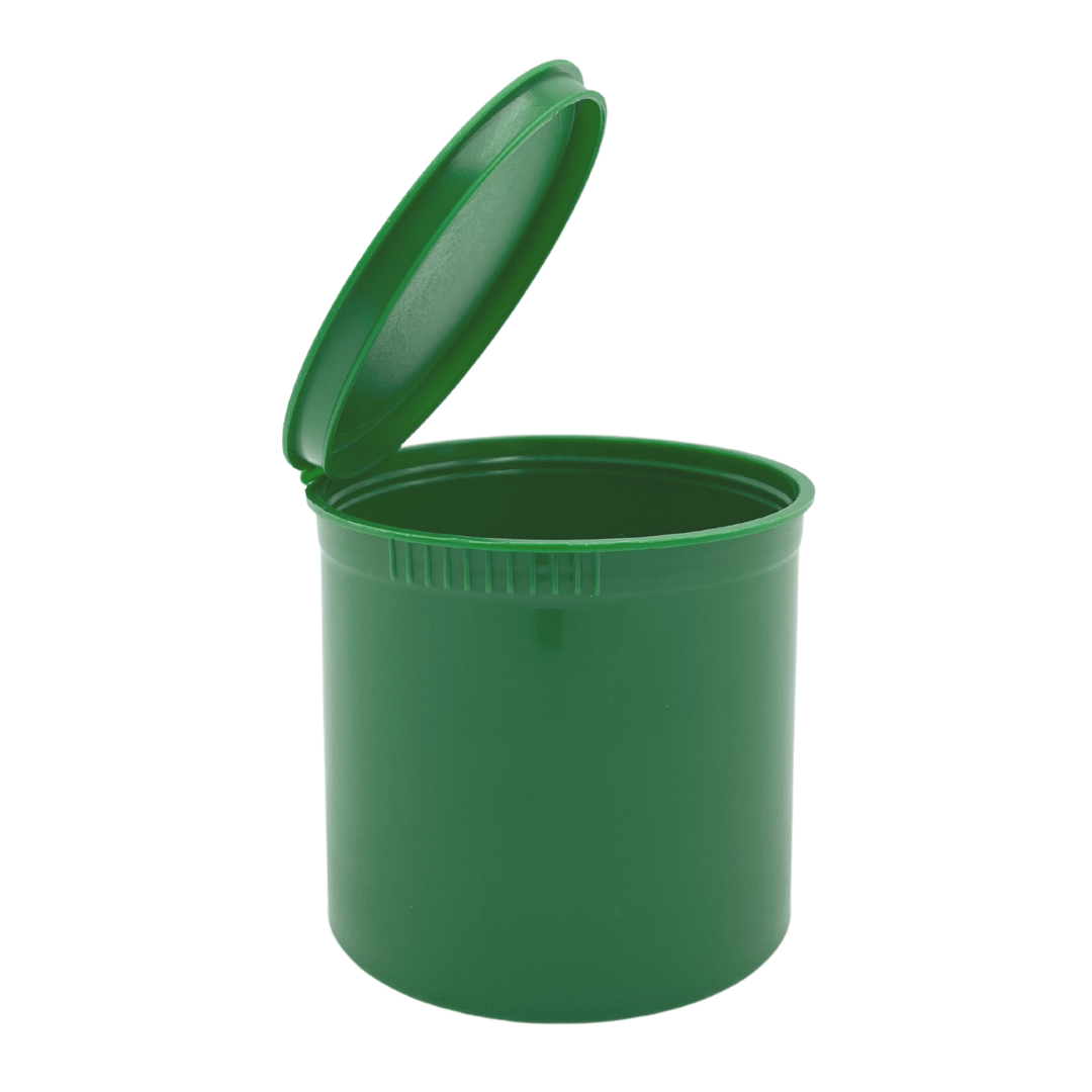 Bag King Child-Resistant Pop Top Bottle (90 dram) Green