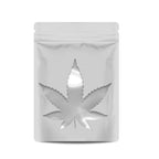 Bag King Clear Leaf Bag (1/8th to 1/4th oz) Glossy White