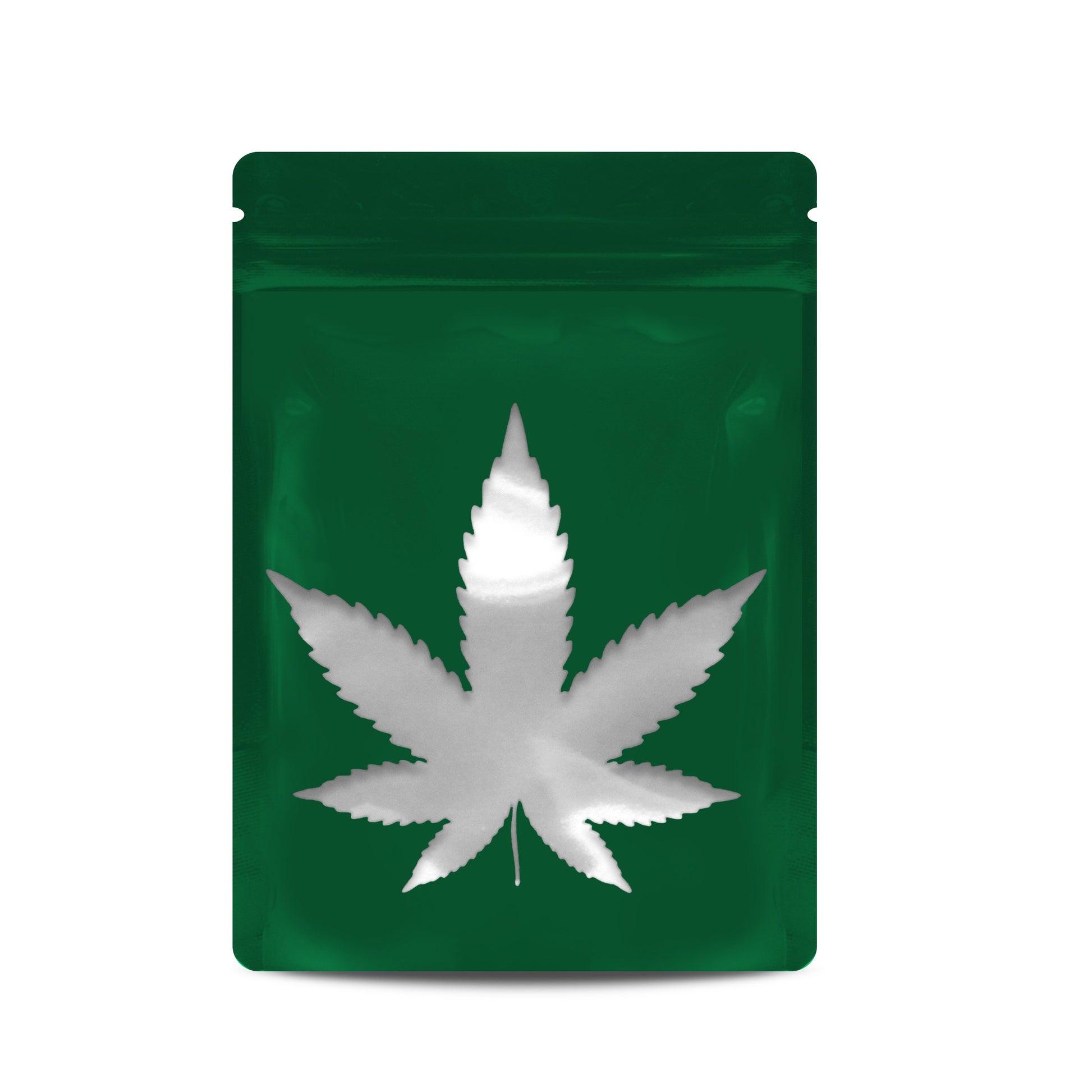 Bag King Clear Leaf Bag (1/8th to 1/4th oz) Green Bud
