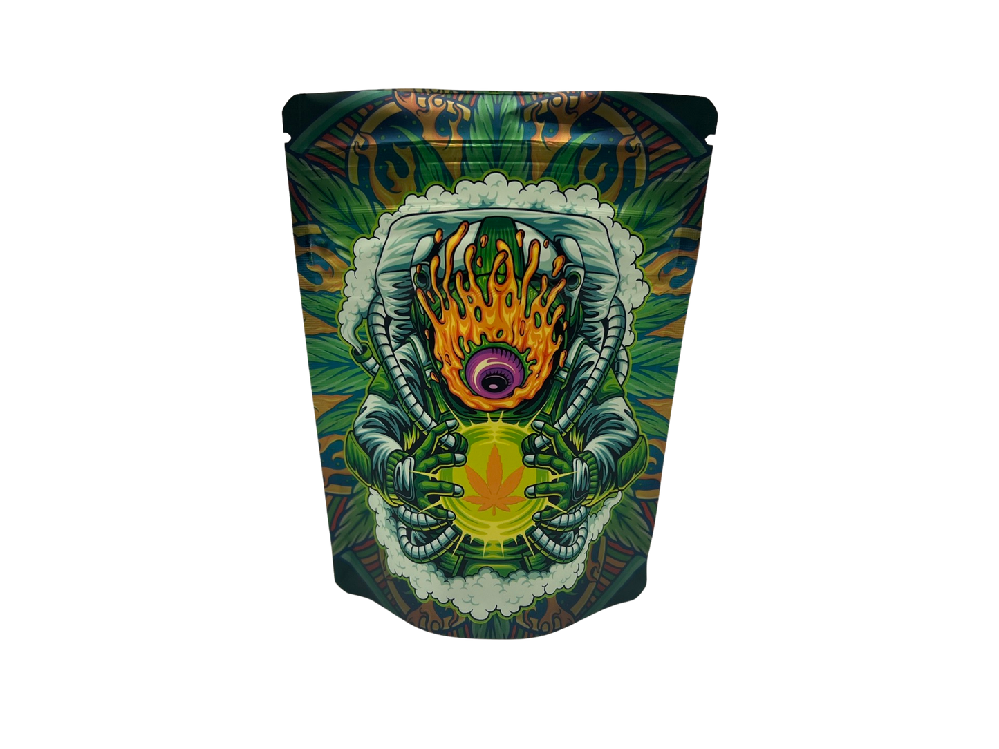 Bag King Psychedelic Astronaut Wide Mouth Child Resistant Mylar Bag ( 1/8th oz)
