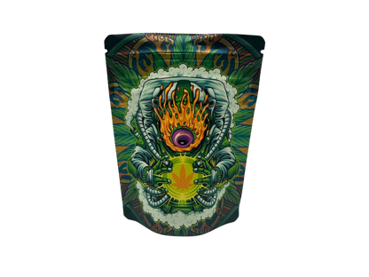 Bag King Psychedelic Astronaut Wide Mouth Child Resistant Mylar Bag ( 1/8th oz)