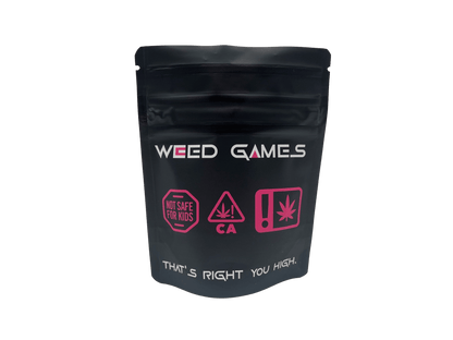 Bag King Weed Games Wide Mouth Child Resistant Mylar Bag ( 1/8th oz)