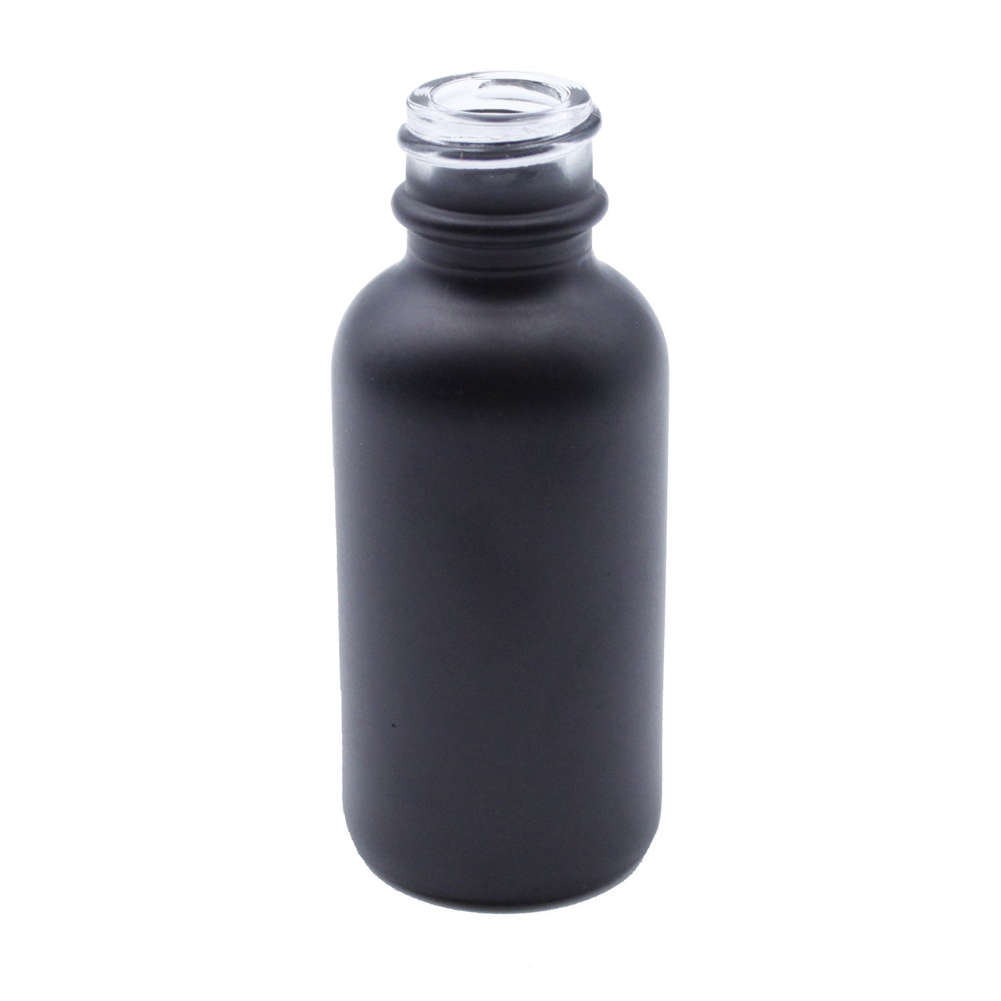 Black Child-Resistant Glass Dropper Bottle w/ 0.8ml Non-Graduated Dropper - 1 oz