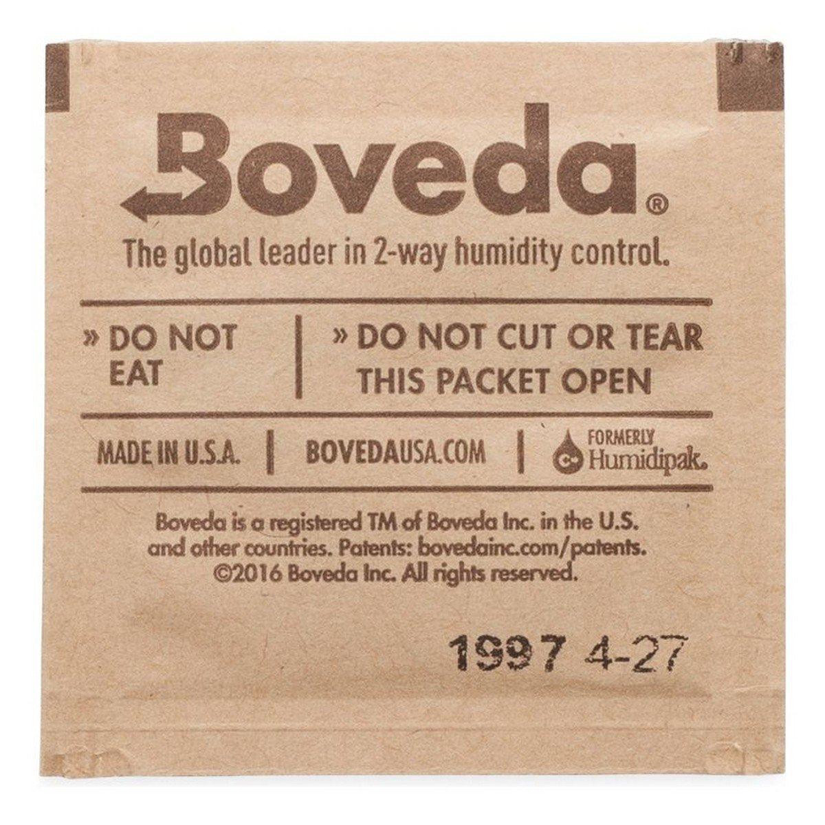 Boveda 58% RH (1 gram - Single Pack)