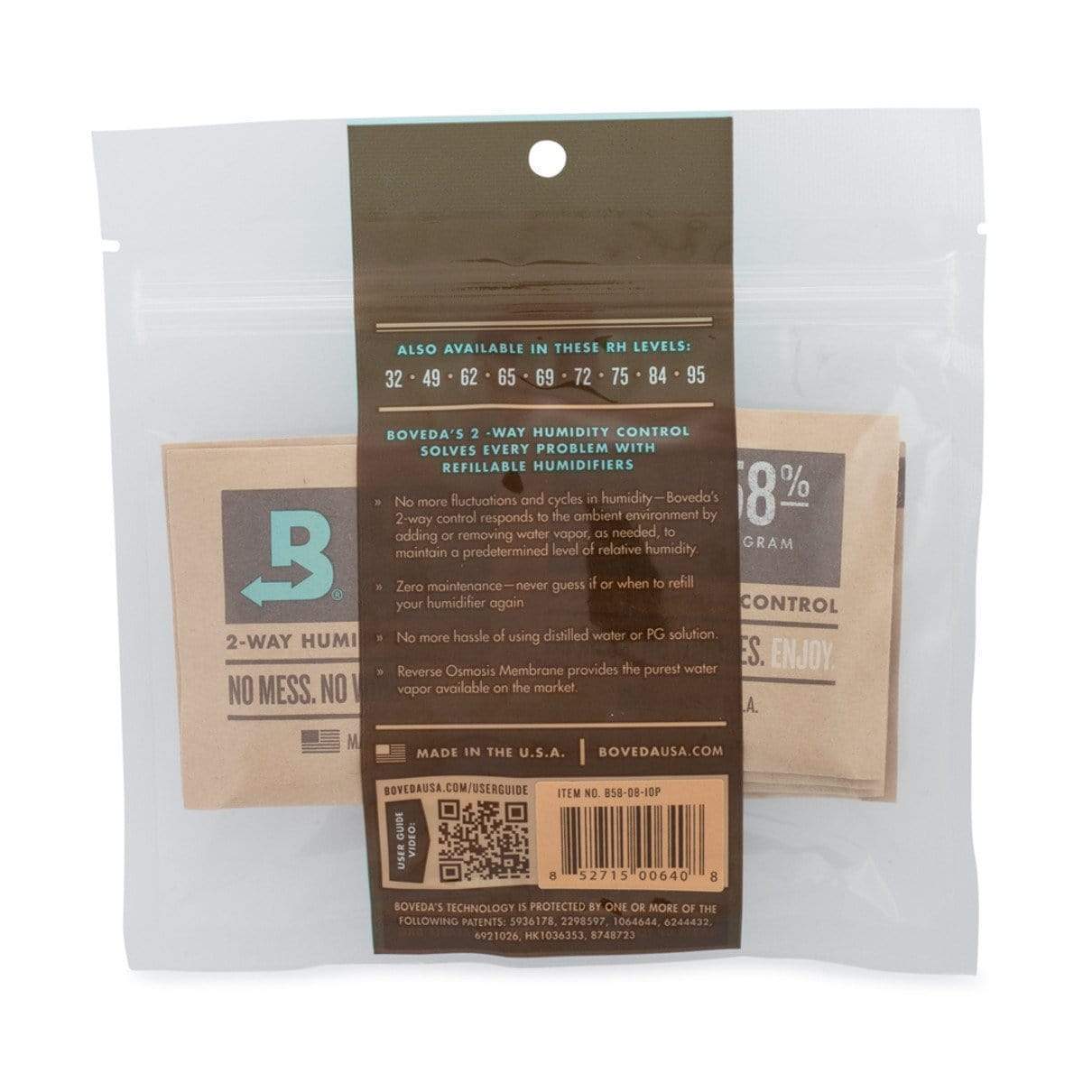 Boveda 58% RH (8 Gram) - 10 Pack