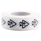 California Clear Die Cut Universal THC ! Symbol Label Clear
