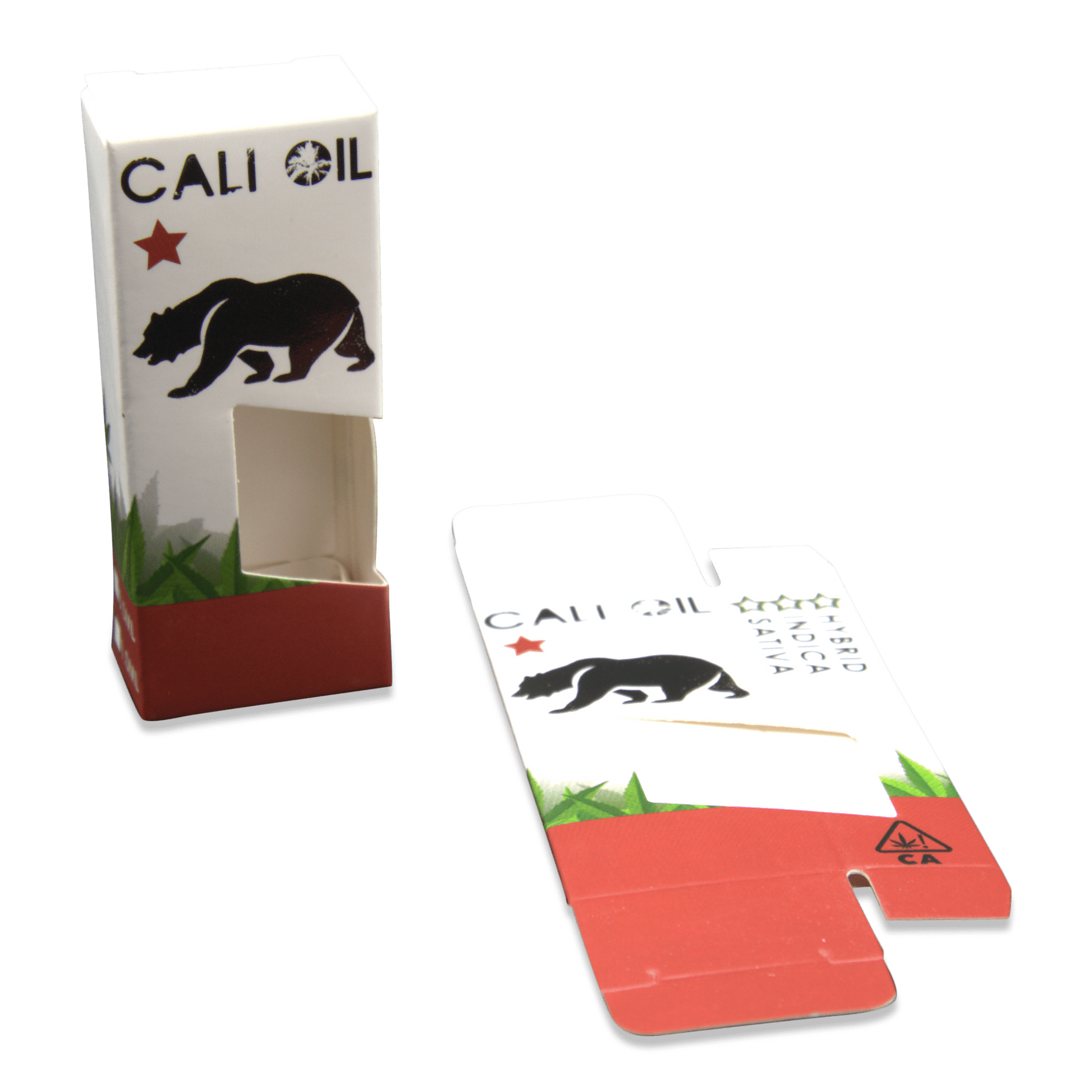 Child-Resistant Tube Premium Cartridge Box Cali Oil