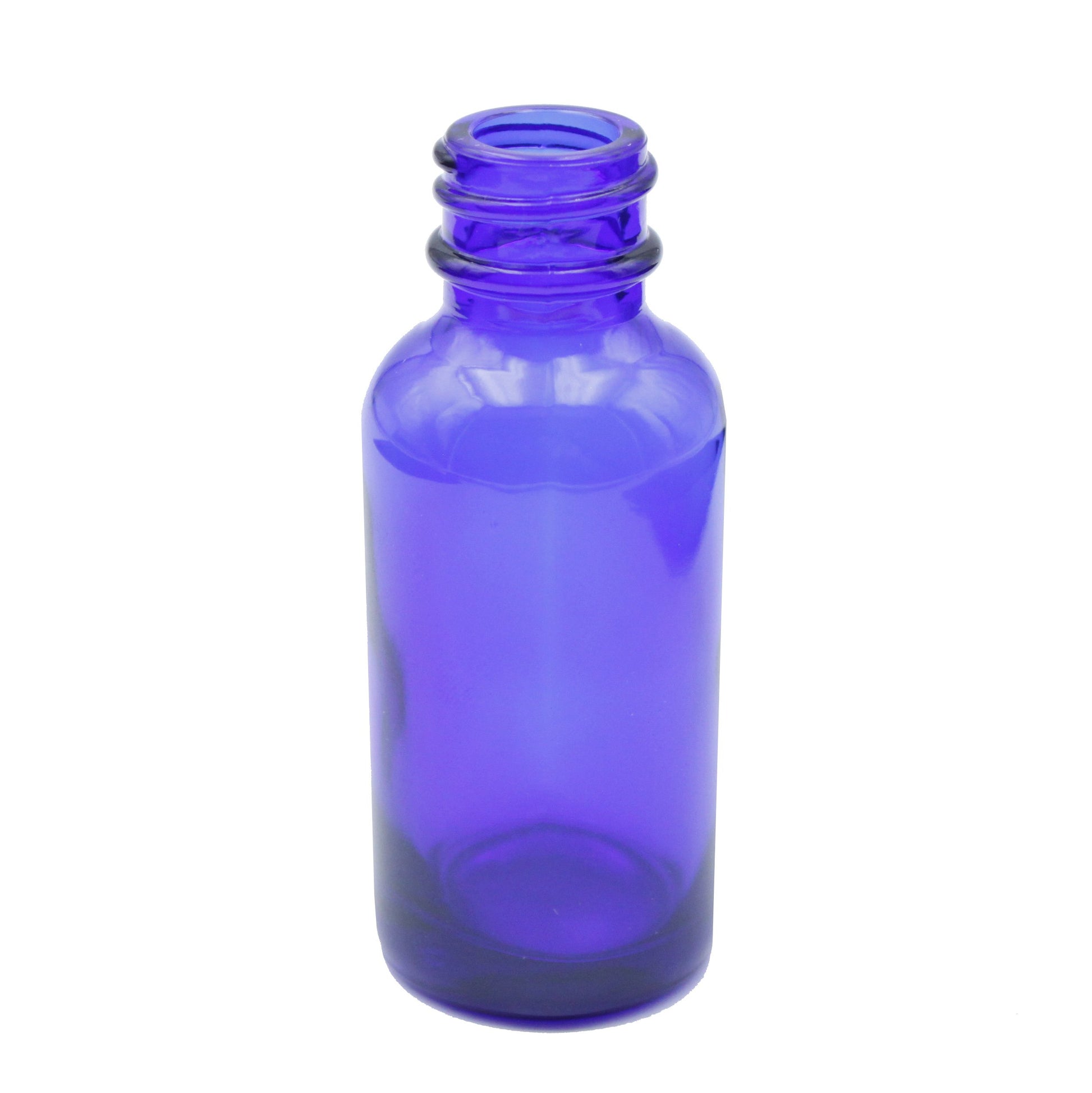 Cobalt Blue Child-Resistant Glass Dropper Bottle w/ 1.0ml Graduated Dropper - 1 oz