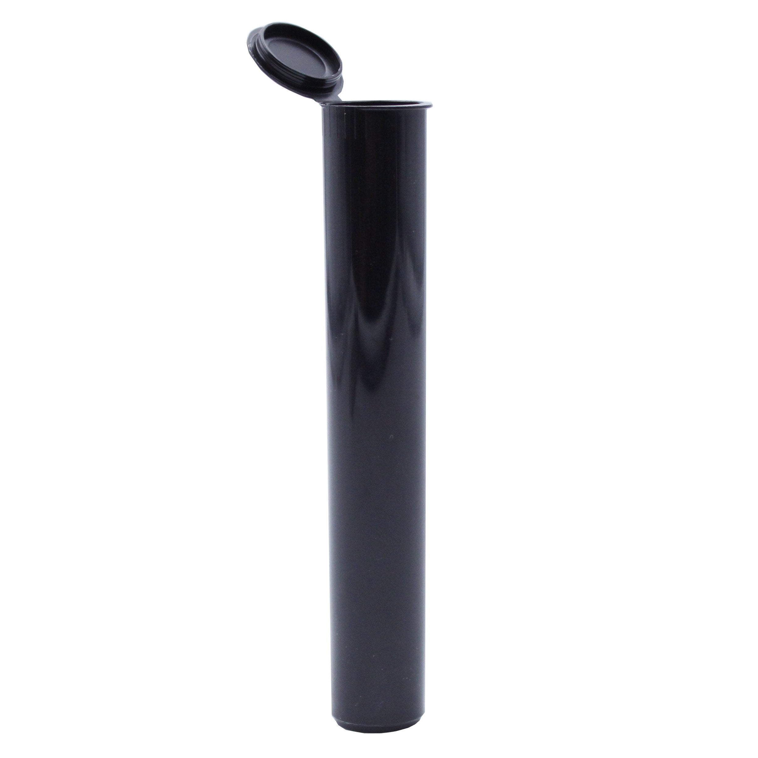 Compostable Squeeze Top Child Resistant 116mm Pre-Roll Tubes Black