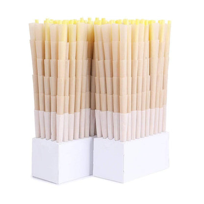 Cones + Supply 98 Luxe Size Natural Paper Pre-Roll Cones (98mm / 26mm filter) | Box of 800