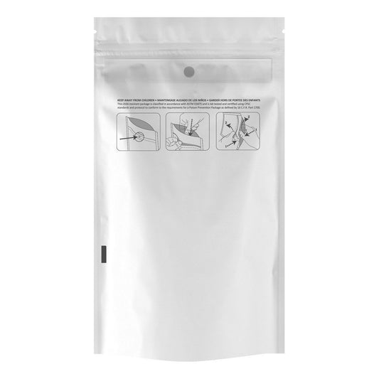 DymaPak Child-Resistant Bag (1/4th Ounce) White