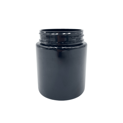 eBottles 40 Dram PET Child-Resistant Straight Sided Jar 53/400 Black