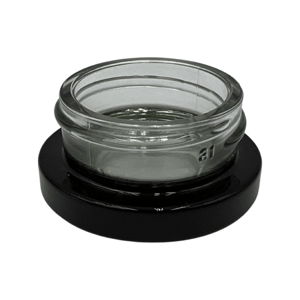eBottles Glossy Black 9ml Child-Resistant Glass Concentrate Container 38/400