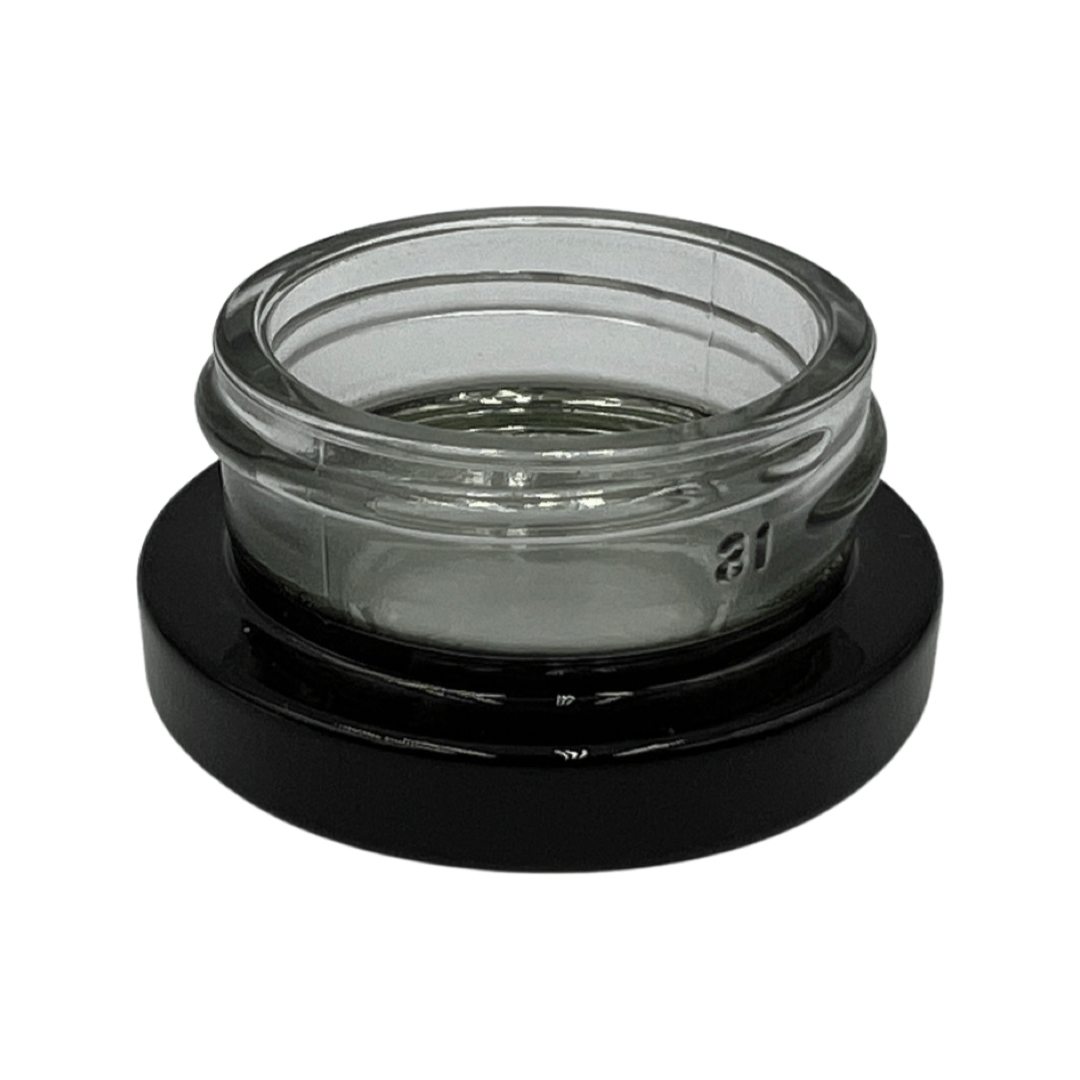 eBottles Glossy Black 9ml Child-Resistant Glass Concentrate Container 38/400